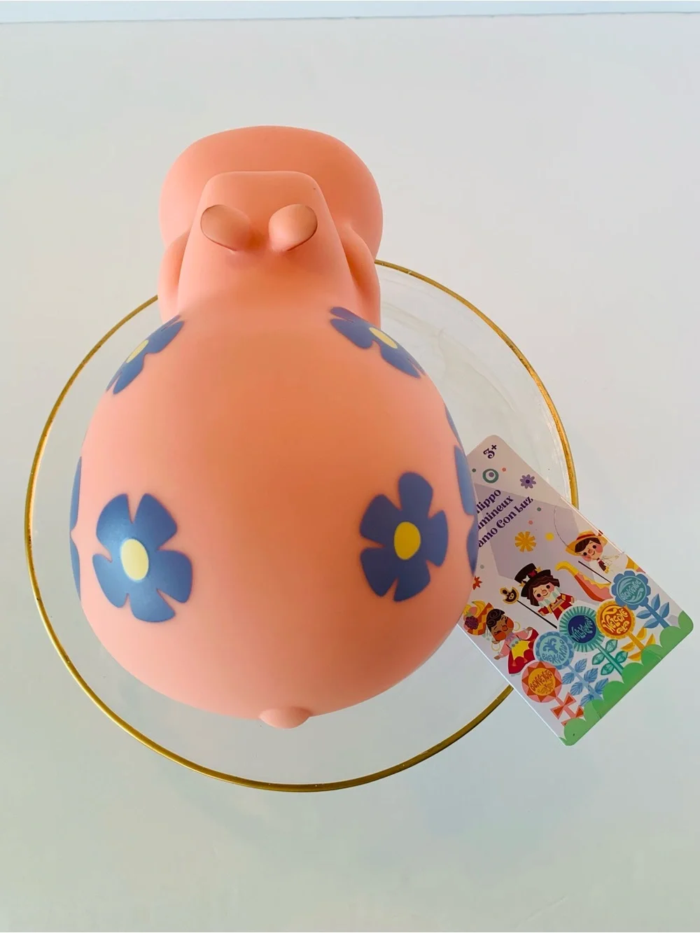 NEW Disney Parks it’s a small world Light-Up Hippo Desk Top Lite Figure NWT